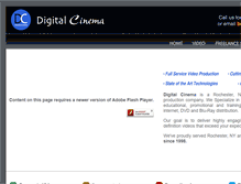 Tablet Screenshot of digitalcinema.tv
